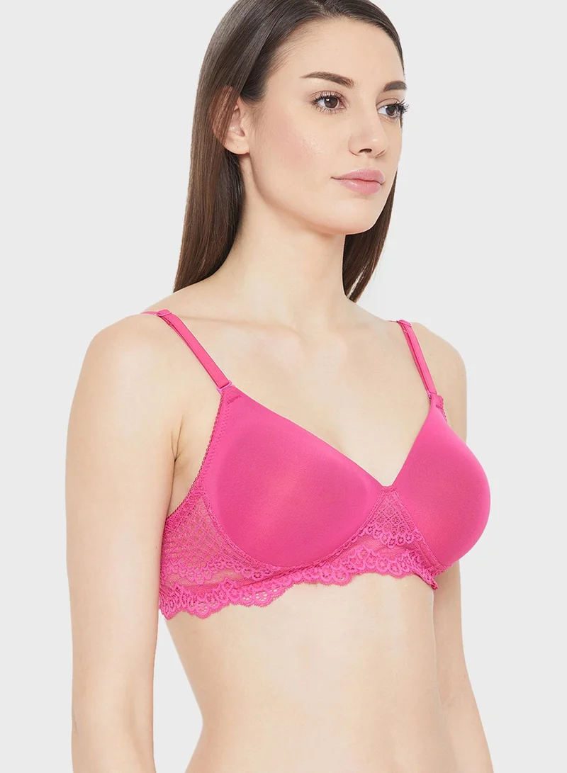 Clovia Knitted Plunge Neck Bra