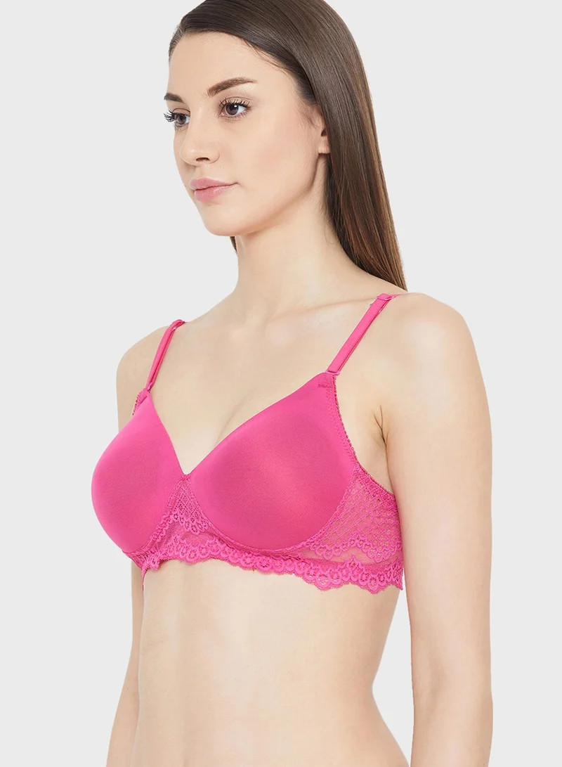 Clovia Knitted Plunge Neck Bra