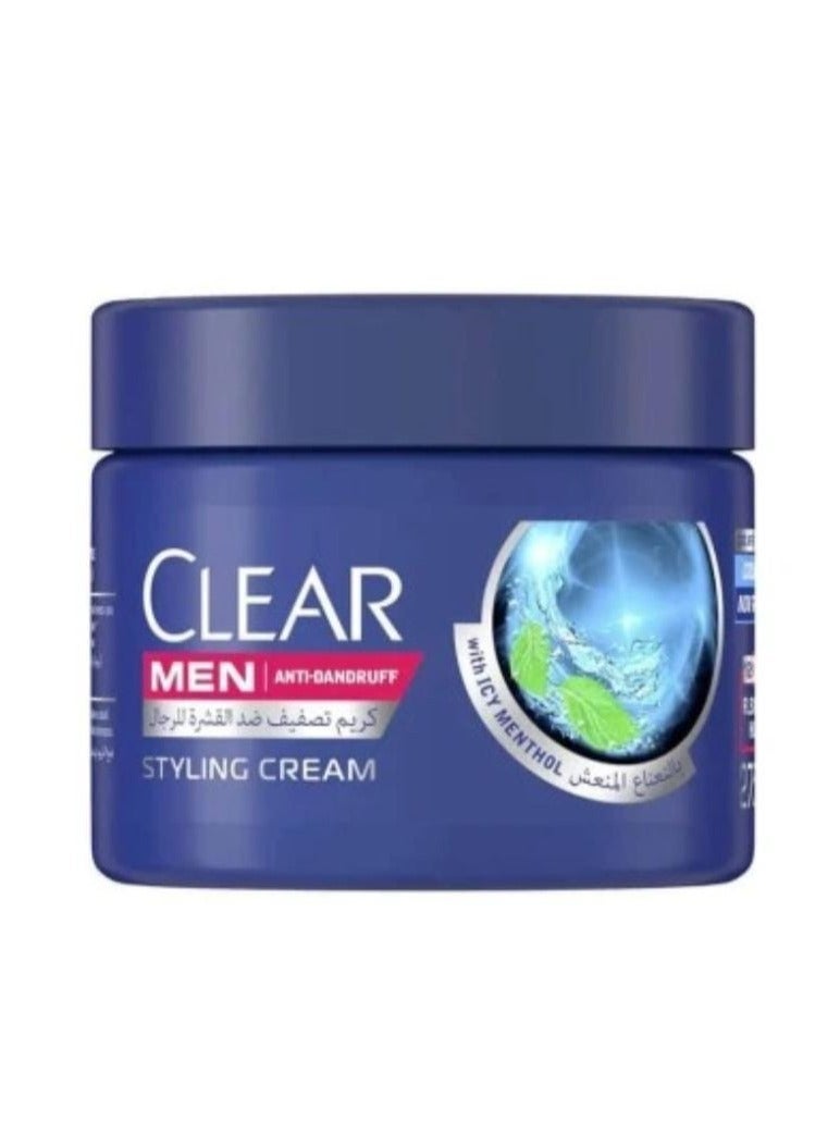 كلير كريم تصفيف الشعر ضد القشرة للرجال بالنعناع المنعش - 275 مل