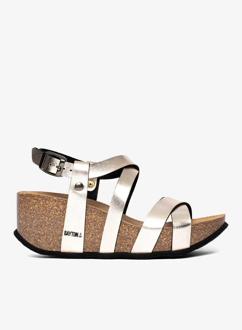 بيتون صنادل بالماس بكعب ويدج متعدد الأشرطة