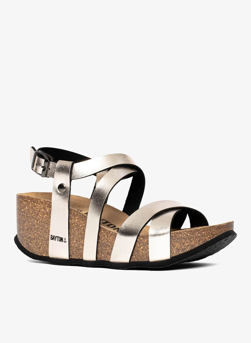 بيتون صنادل بالماس بكعب ويدج متعدد الأشرطة