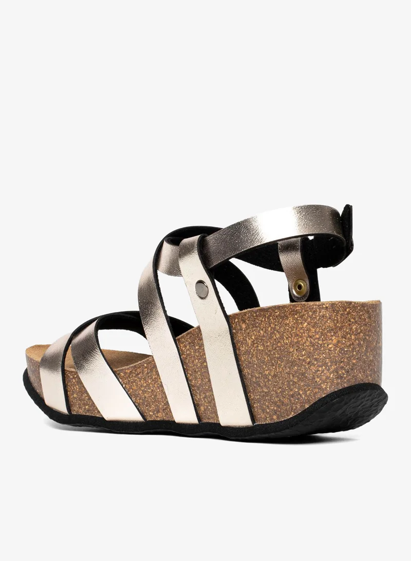Bayton  Palmas Multi Strap Wedge Sandals for Women | Best Price UAE