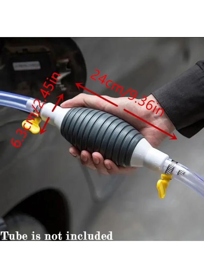 Black Durable Fuel Transfer Hand Pump 3 Piece Set For Gasoline Diesel Water - Image 3