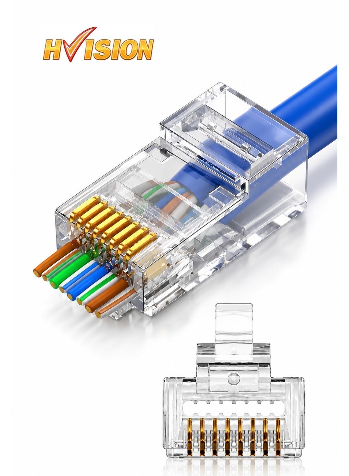 Hivision Hivision RH45 Pass Through Connectors wired Z1F12BCE5615E3F8A8105Z