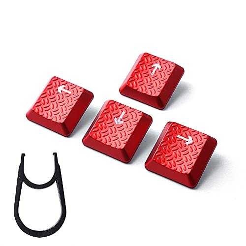 HUYUN Texture Tactility Backlit Keycaps Replacement for GL Tactile Switch Logit G813/G815/G913/G915 TKL RGB Mechanical Gaming Keyboard (WASD+Arrow Keys Red) - Image 5