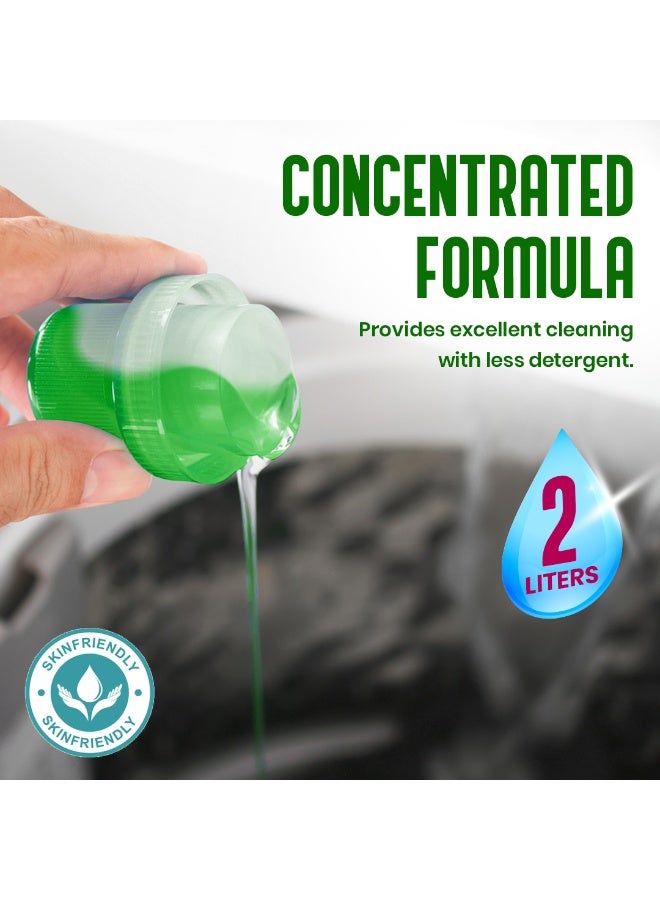 Silver Pot Bundle Pack -  Green Liquid Detergent 2Ltr + Eucalyptus Mist In Wash Scent Boosters Softener 300g - Laundry Liquid Detergent -  Powerful Deep Clean Formula & Long Lasting Fragrance - Makes Clothes Soft, Fresh & Shiny - Image 3