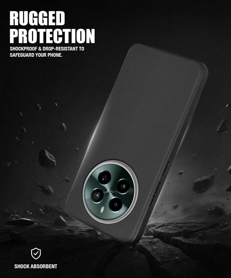 WOW IMAGINE Back Cover for Realme Narzo 70 | Realme Narzo 70 Pro | Realme 12 Plus | P1 5G | Ultra Slim Flexible Non-Slip Grip | Inner Fabric | Metal Camera Ring & Soft Silicone Mobile Case – Black - Image 4