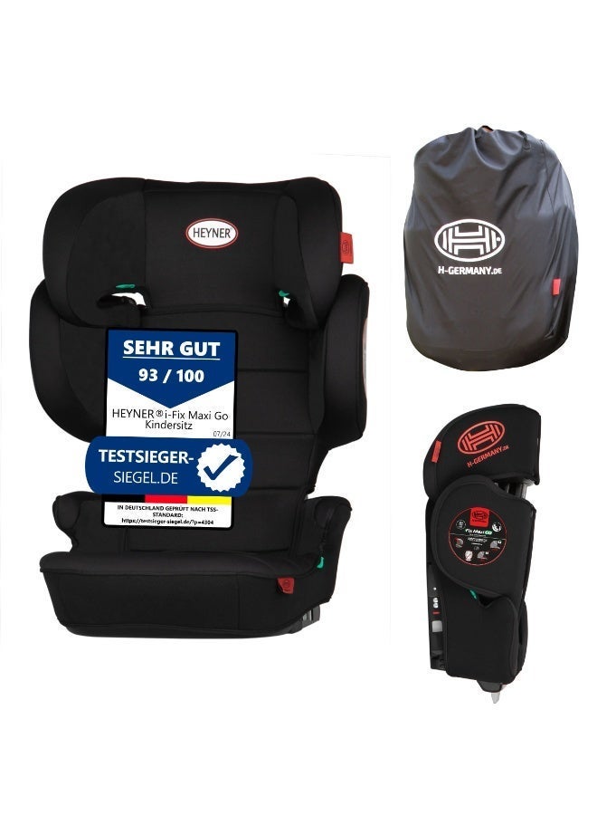 HEYNER® KIDS I-Fix Maxi Go Child Car Seat – ISOFIX Compatible, Foldable, 14-Position Headrest & Side Impact Protection - Image 2