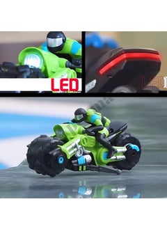 Apexma 2.4ghz Remote Control Rechargeable 1:10 Scale Acrobat Motorcycle - 360° Rotating Acrobat Motor - Full Function Acrobat Stunt Vehicle  - Image 1