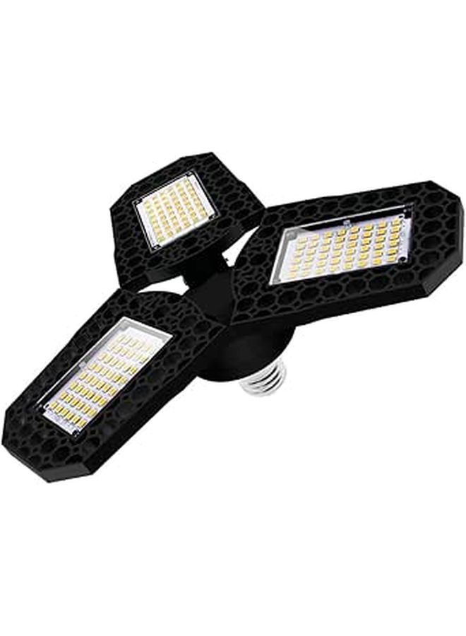 LED Deformation Warehouse Light 40W Three Leaf Folding Garage Lamp High Brightness Ceiling Light For Workshop And Storage - Image 1