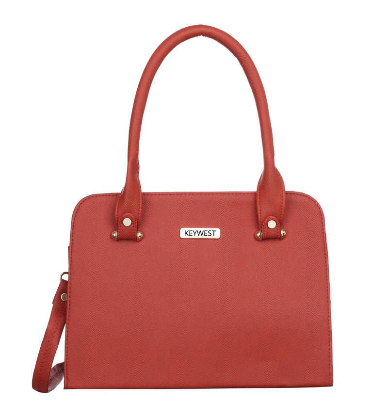 Keywest Women's Beach Satchel Tote Handbag for Women | Ladies purse | Stylish Shoulder Bag | Gift For Woman | Red - Image 2