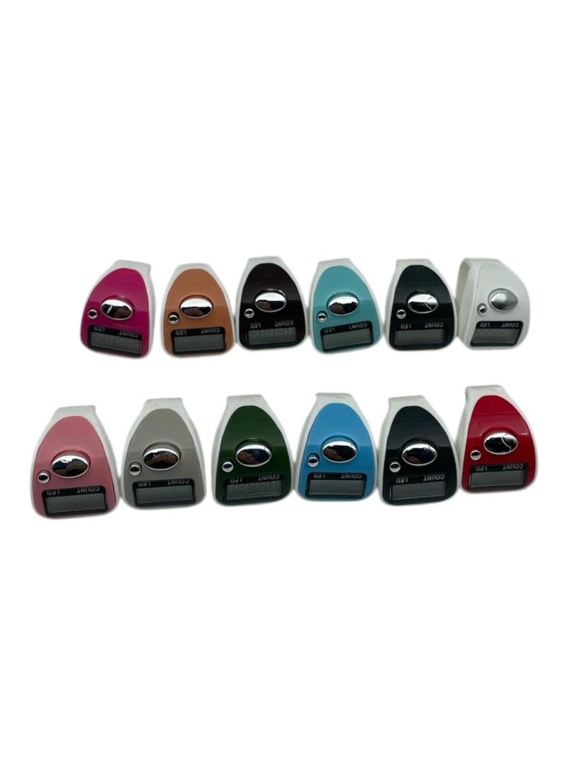 Digital Electronic Finger Counter Set, 12 Pieces, Multi-Color LED - Image 3
