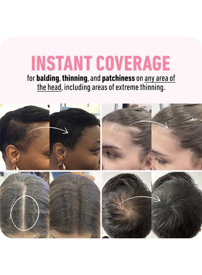 Boldify بودرة بولديفاي لتغطية خط الشعر - لون شعر لمسة جذرية لتغطية الشعر الرمادي - بودرة لإخفاء بقع الصلع للنساء والرجال - مقاومة للبقع لمدة 48 ساعة - بني متوسط - Image 4