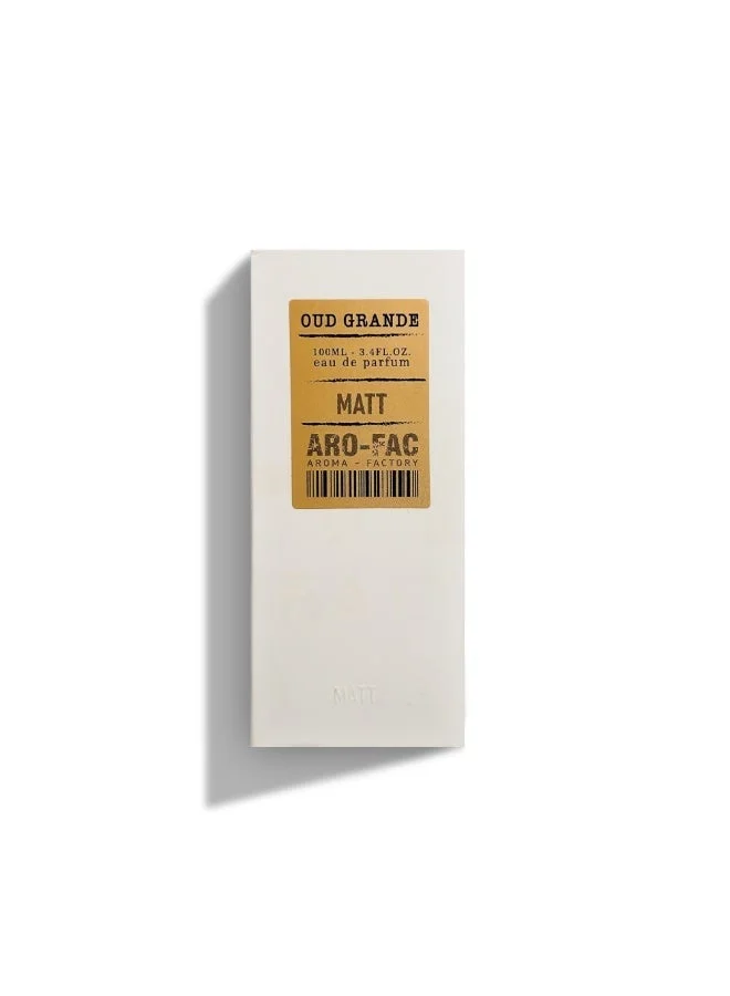 AMD Perfumes  Aro Fac Matt Oud Grande By AMD Perfumes Unisex Fragrance Eau de Parfum EDP 100ml  | Best Price UAE