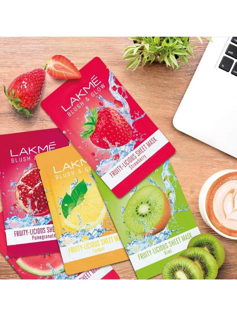 LAKME Blush & Glow Watermelon Sheet Mask 25 ml - Image 3