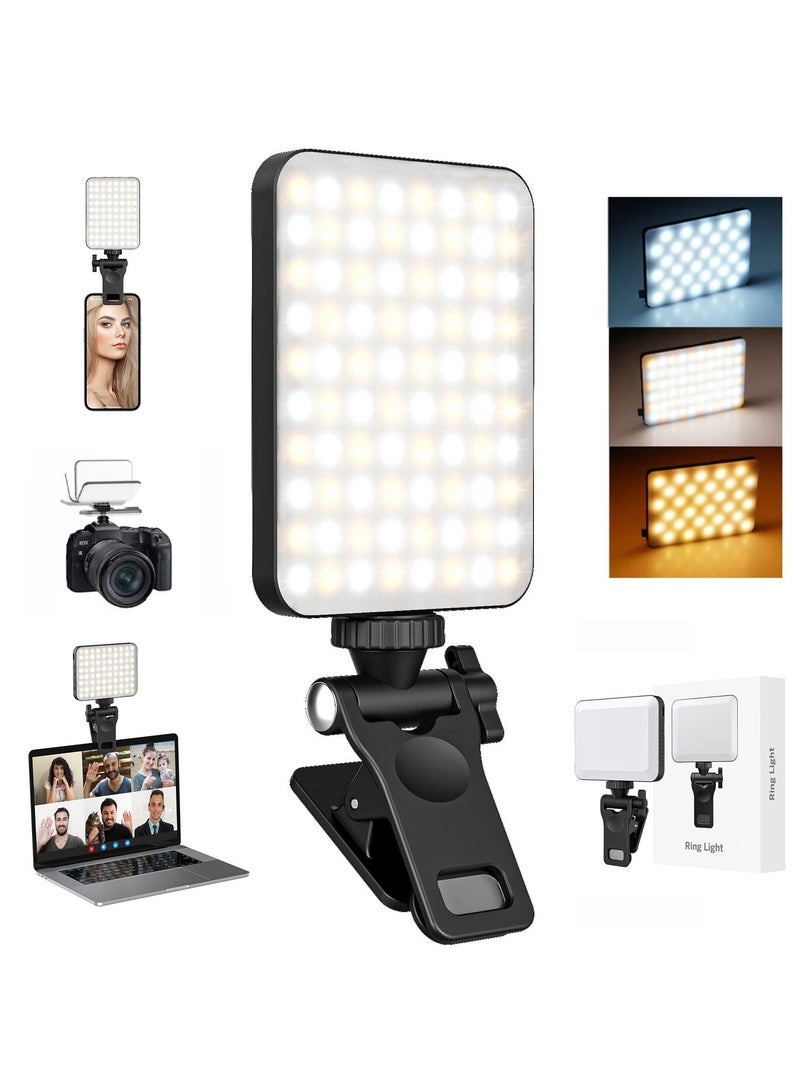 بامبو أضواء للتصوير الفوتوغرافي، مصباح فيديو led، لوحة إضاءة محمولة للكاميرا، 3 تأثير إضاءة قابل لإعادة الشحن، إضاءة LED قابلة لإعادة الشحن للتصوير الفوتوغرافي, مؤتمر فيديو، TikTok ،Youtube - Image 1