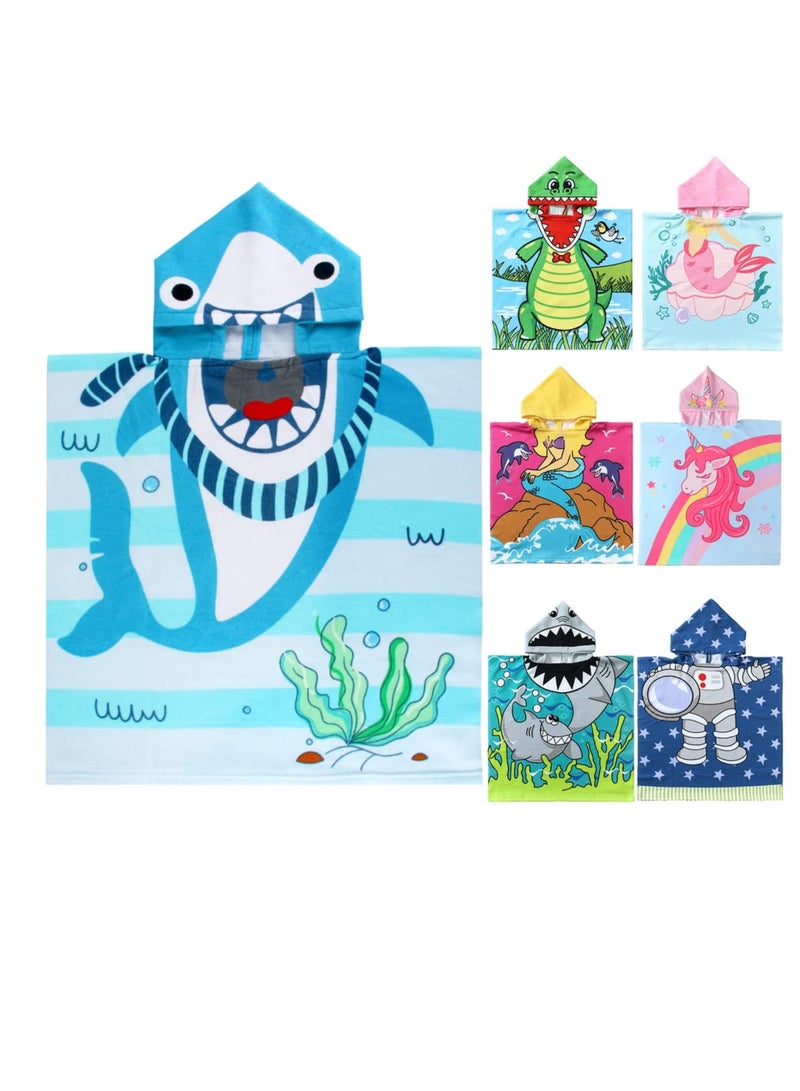 Zikra Kids Beach Towel for Boys Girls, Hooded Bath Towel Wrap, Toddler Pool Towel with Hood 60 * 120cm - Image 1