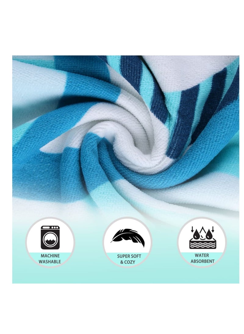 Zikra Kids Beach Towel for Boys Girls, Hooded Bath Towel Wrap, Toddler Pool Towel with Hood 60 * 120cm - Image 5