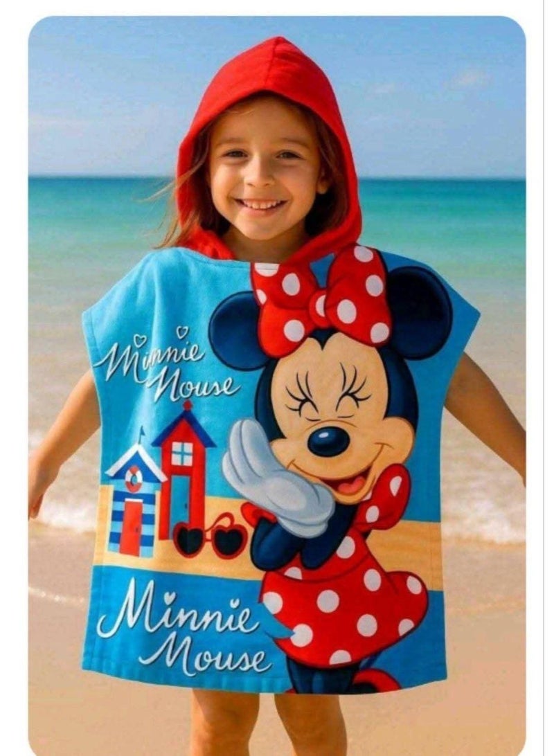 Minnie Mouse kids poncho towel Minnie Mouse for girls - Image 1
