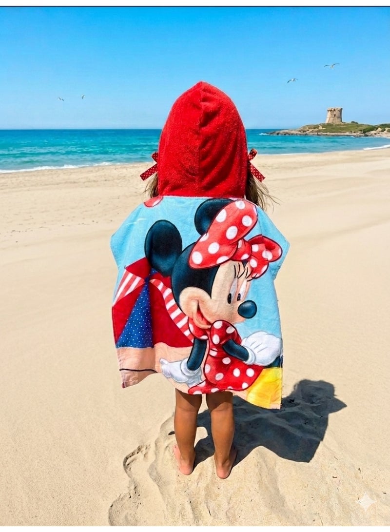 Minnie Mouse kids poncho towel Minnie Mouse for girls - Image 2
