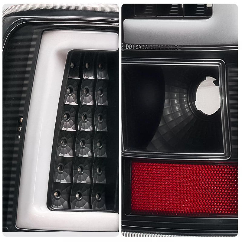 APSVE LED Tail Lights Assembly Fit 03-06 Chevy Chevrolet Silverado 1500 2500 3500 Taillight Turn Signal Rear Brake Lamp Driver and Passenger Side Smoke Black 2003 2004 2005 2006 - Image 5
