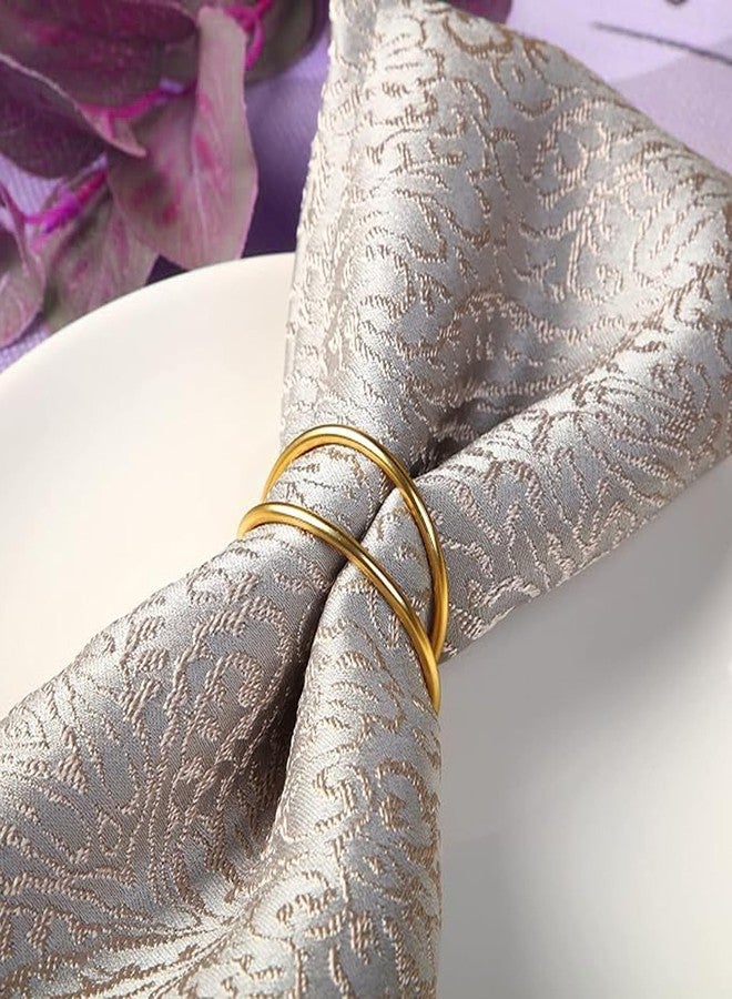 FORESRUM Gold Napkin Rings-12 PCS Metal Spiral Napkin Rings(Spiral) Napkin Holders Buckles for Family Dinner, Wedding, Party,Table Decorations - Image 5
