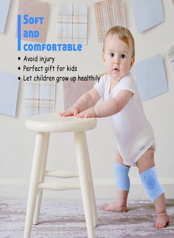 KRIPESH Baby Knee Pads for Crawling, Anti-Slip Padded Stretchable Elastic Cotton Soft Breathable Comfortable Knee Cap Elbow Safety Protector Protector Knee Brace Elbow (Multi Color) (2 Pair) - Image 2