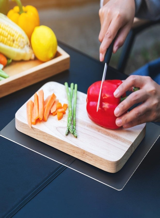 Xfenvs Non-Slip Cutting Board Mat, 2 Pack 10" x 15" Clear Anti-Slip Cutting Board Mat for Home Cooks and Chefs, Safety Grip Mat Under Kitchen Cutting Boards, Dishwasher Safe Great as Drawer Liners - Image 2