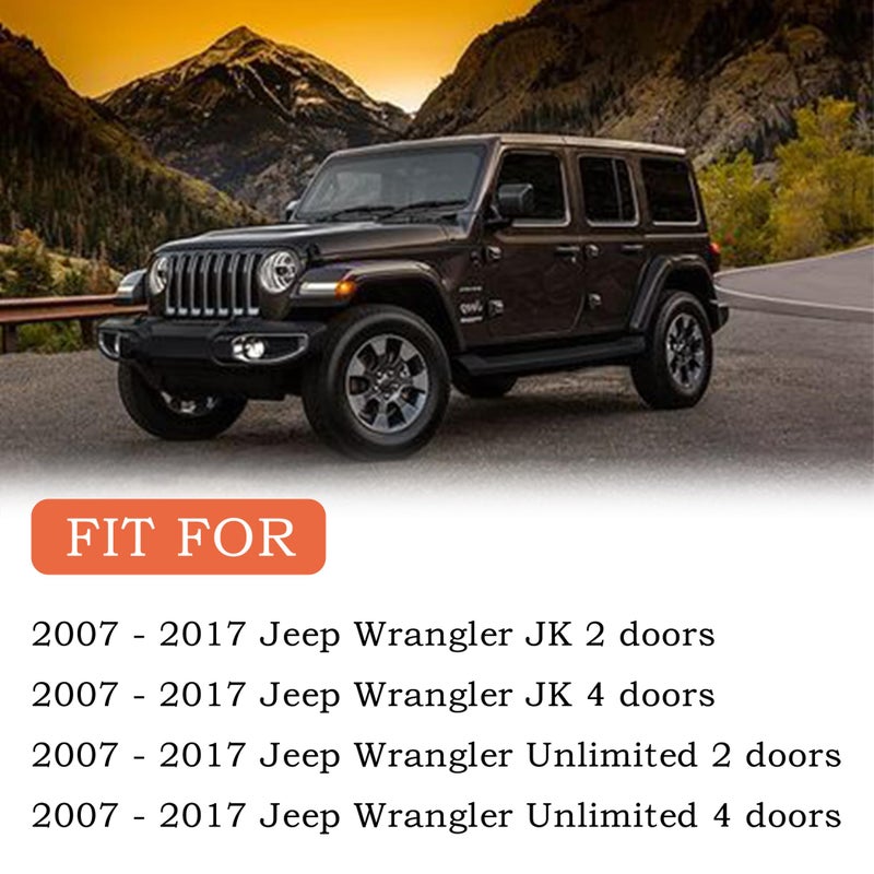 FIQAPJ Fuel Filler Door Cover  Gas Fuel Tank Cap Cover Black Fit for 2007 2008 2009 2010 2011 2012 2013 2014 2015 2016 2017 2018 Jeep Wrangler JK & Unlimited Sport Rubicon Sahara (Locking) - Image 4