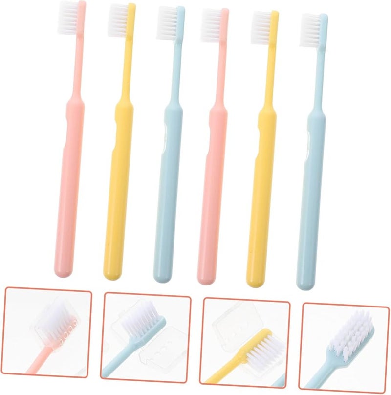 6Pcs Soft Bristle Toothbrush For Adults Sensitive Teeth And Gums With Ergonomic Handle - Image 3