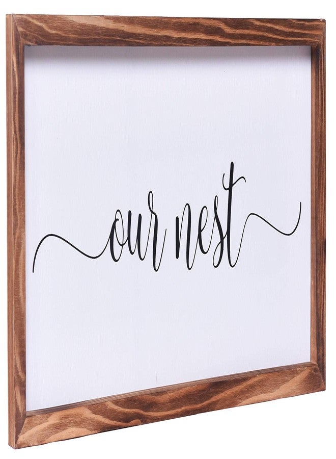 أثيناز إيليمنتس ديكور منزل ريفي من أثينا إيليمنتس، لوحة جدارية ريفية عصرية، لافتة "عشنا"، لوحة مطبوعة مؤطرة بخشب صلب لطيفة للمدخل، غرفة المعيشة، الردهة، الممر، واضحة وسهلة القراءة، مقاس 8 × 17 بوصة - Image 1