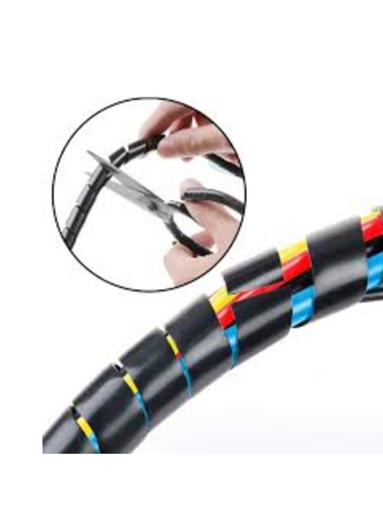 KNP KNP Spiral Cable Wrap 6mm is designed for managing and protecting smaller cable bundles. - Image 2