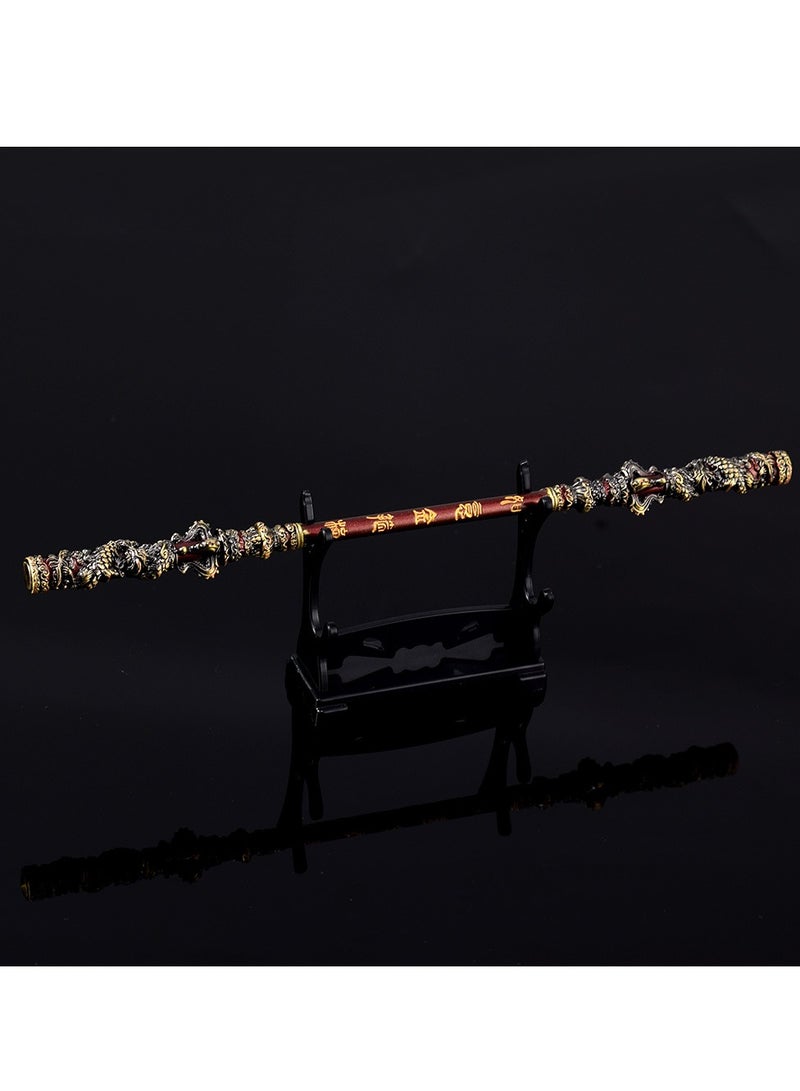 general Three-Color Wukong Game Merchandise: Ruyi Jingu Bang (Golden Staff) - Full Metal Craft Figurine (22CM) - Image 2