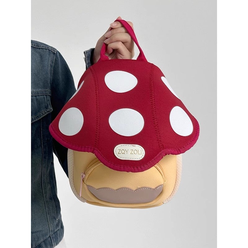 Adorable Mini Mushroom Backpack for Kids - Image 2