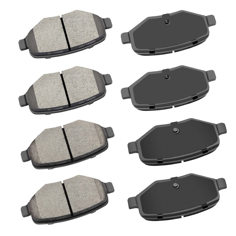 cciyu D1258 D1377 Ceramic Front Rear Disc Brake Pad Set Fit For 20112015 For Ford Edge 20112015 For Lincoln MKX8pcs