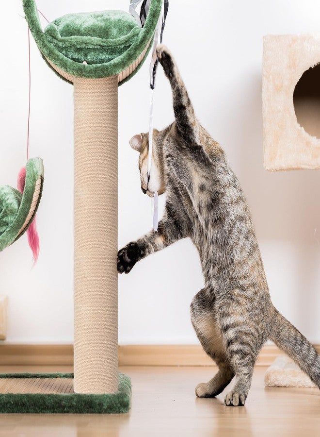 THAMIAO Cat Carpet remnants Cat Scratching Mat Trimmable Self-Adhesive Carpet DIY Climbing Scratcher Scratch Furniture Protector Covering Posts (78.7" x 15.8" Beige) - Image 5