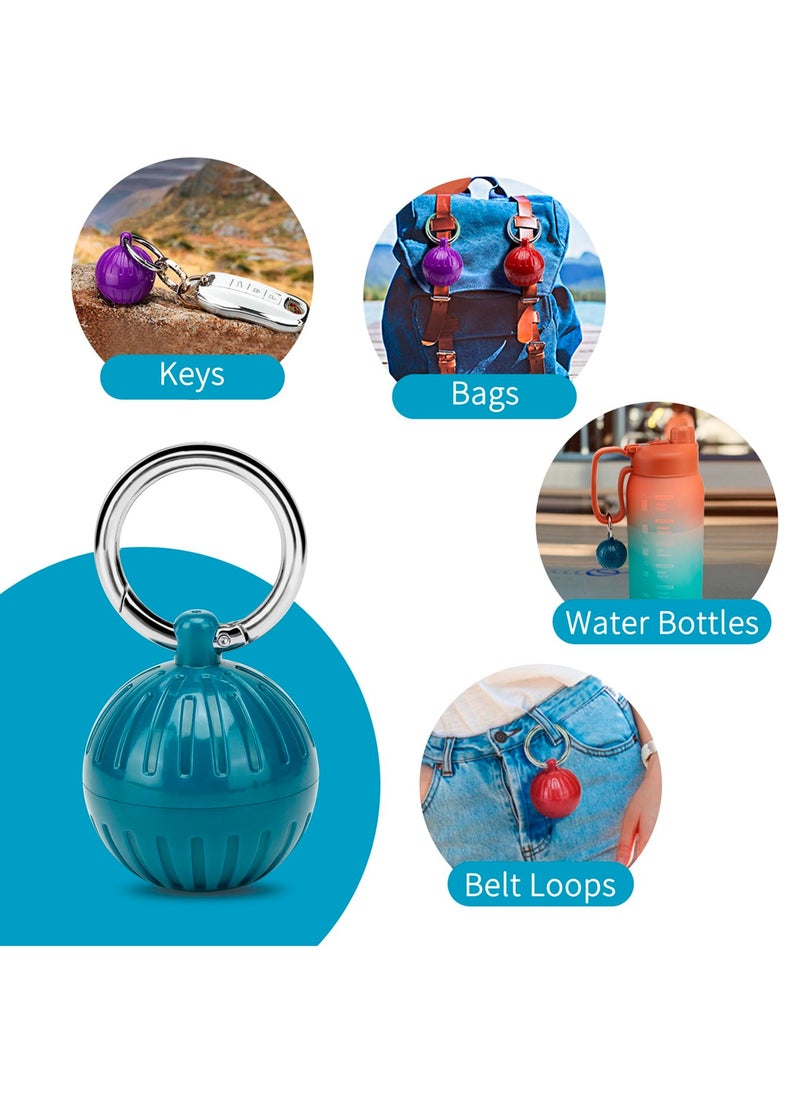 SYOSI - Traveling Jewelry Holder, Portable Travel Jewelry Ring Keychain, Camping Earring Pill Container Hanging Joint Holder Sponge Protector Gifts Bag Roll Case (3 Pcs) - Image 1
