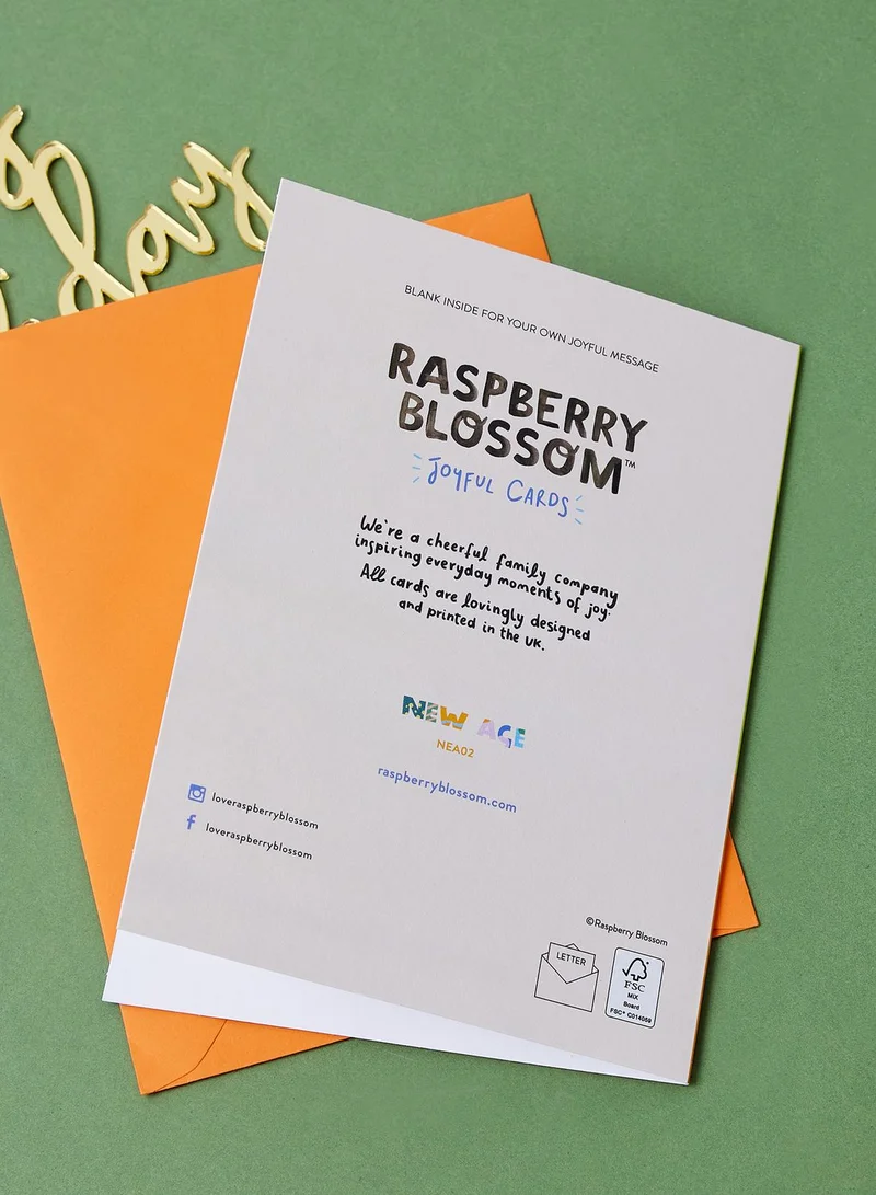 Raspberry Blossom You're 7 Birthday Card