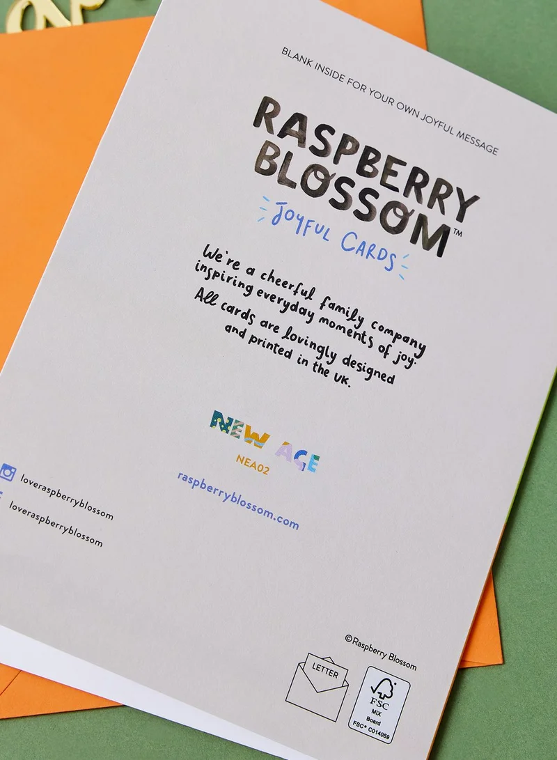 Raspberry Blossom You're 7 Birthday Card