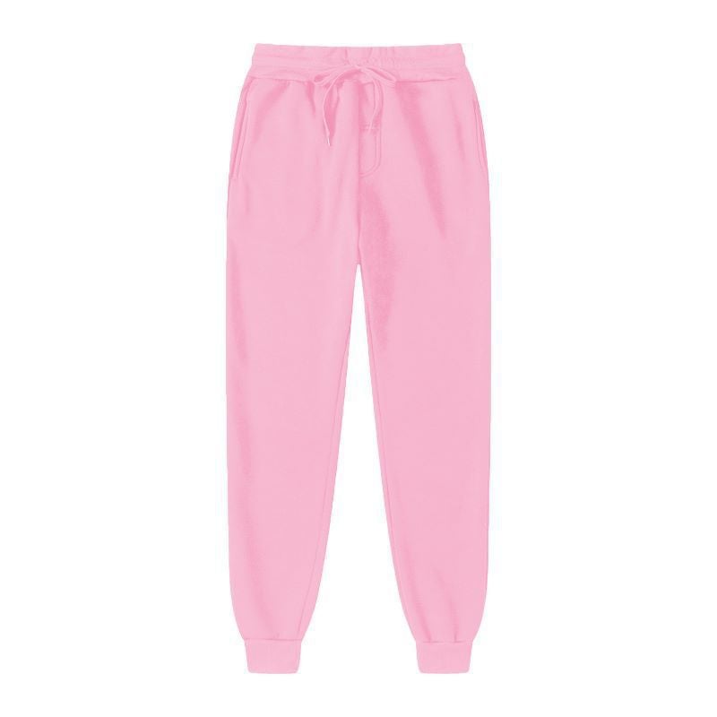 Casual Sports Straight Pants Mens Autumn 2024 New Oversize Plus Size Fashionable Brand Loose Simple Skinless Pants Pink 
