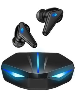 K55 Gaming Headset Low Delay TWS Fone Bluetooth Earphones Earbuds with Mic Bass Audio Sound Positioning PUBG Wireless Headphones Black