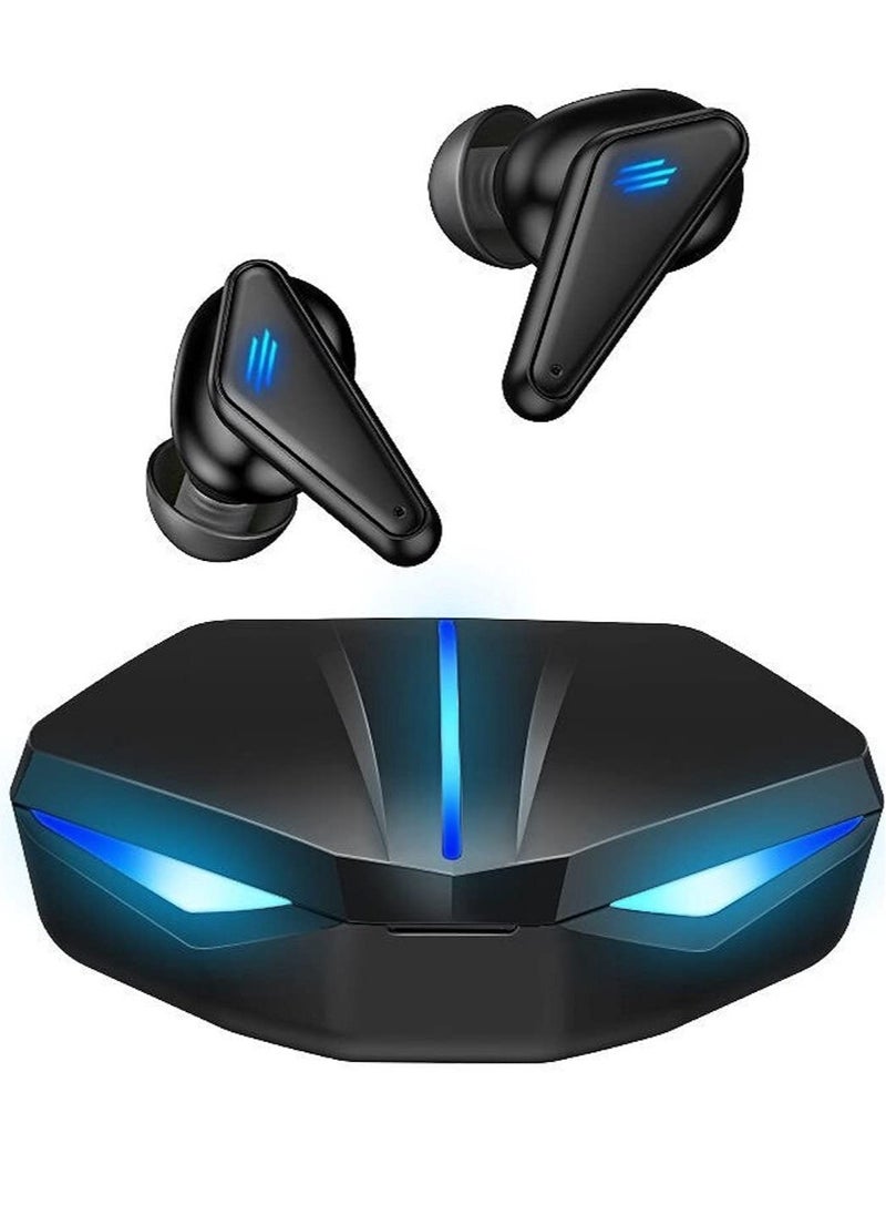 ELTRAZONE - K55 Gaming Headset Low Delay TWS Fone Bluetooth Earphones Earbuds with Mic Bass Audio Sound Positioning PUBG Wireless Headphones Black - Image 1