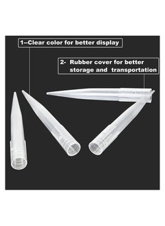 KASTWAVE Flower Water Tubes, 500 Pieces Pointed Floral Water Tubes/Vials for Flower Arrangements, Clear Plastic Flower Water Tubes with Picks, Rose Flower Water Tubes Stems Aqua Picks  - Image 2