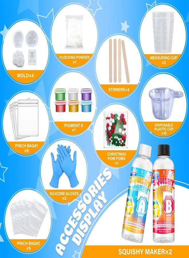 DecorRom Liquid Silicone for Taba Squishy Kit, 18oz 1:1 AB Ratio Super Soft for Squishy Maker, Squishy Making Rubber for Cat Paw & Hamster Molding with Flocking Powder, Pom Poms Decompression Craft Adult Hobby - Image 2