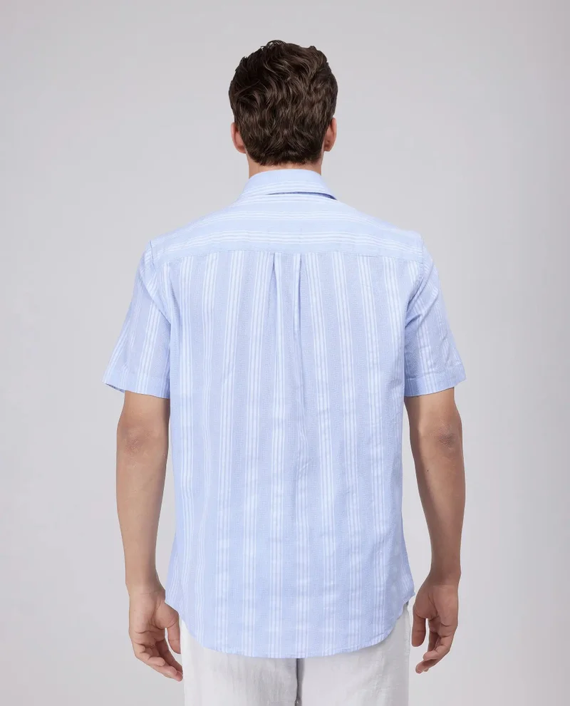 Rare Rabbit Men's Striped Regular Fit Shirt