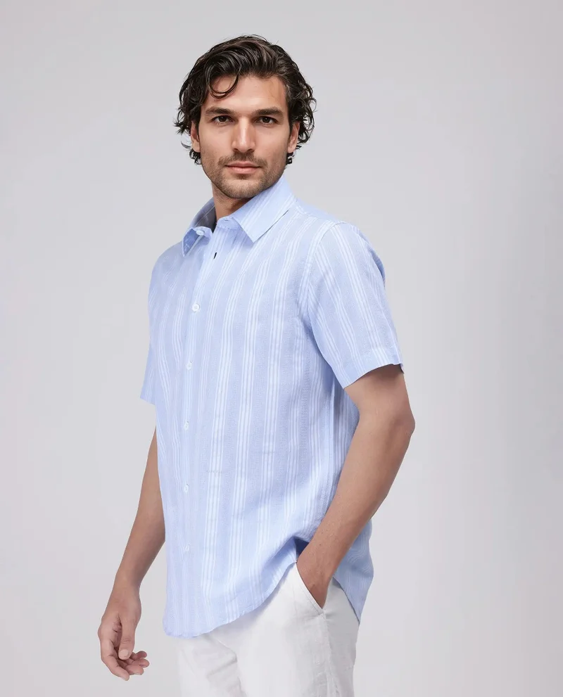 Rare Rabbit Men's Striped Regular Fit Shirt