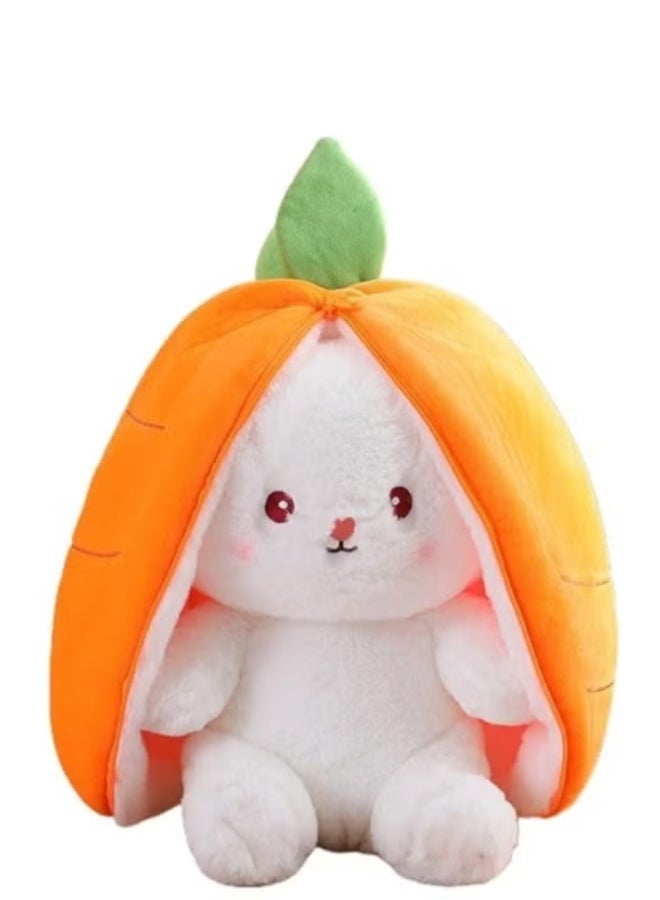 2-in-1 Bunny Plush Toy Inside Carrot – Soft Stuffed Animal Gift for Kids and Plush Toy Lovers 25 cm - Image 1