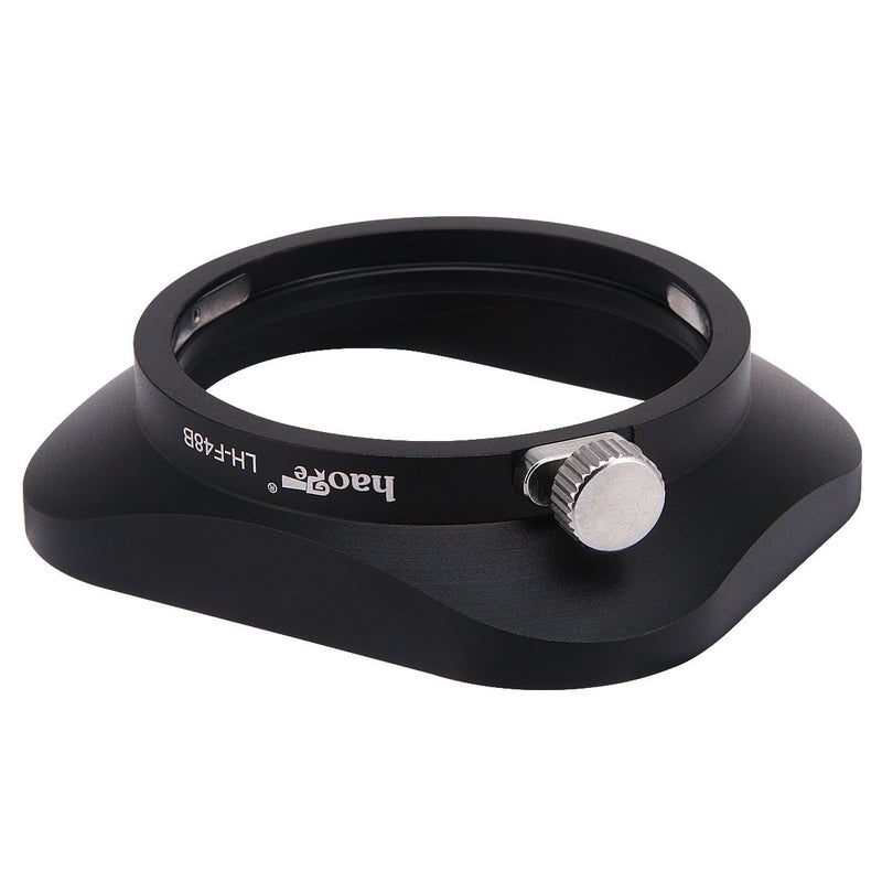 Haoge LH-F48B Square Metal Lens Hood Shade for Olympus M.ZUIKO Digital 17mm f1.8 17 1.8 Lens Replace Olympus LH-48B Black - Image 4