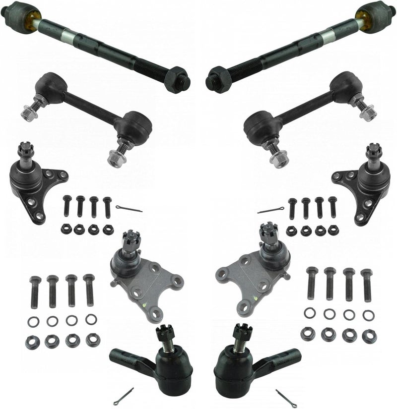 TRQ Front Steering & Suspension Kit Ball Joint Sway Bar Stabilizer Link Tie Rod Compatible with 2006-2012 Chevrolet Colorado GMC Canyon 2007-2008 Isuzu i-290 - Image 1
