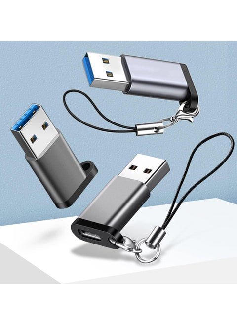 USB C to USB 3.0 Adapter，OTG USB C Female to USB Male Adapter，5Gbps USB C 3.1 Adapter Compatible with MacBook Pro, iPad Pro, Galaxy Note20 Ultra, Laptops, Power delivery and More 3 Pack